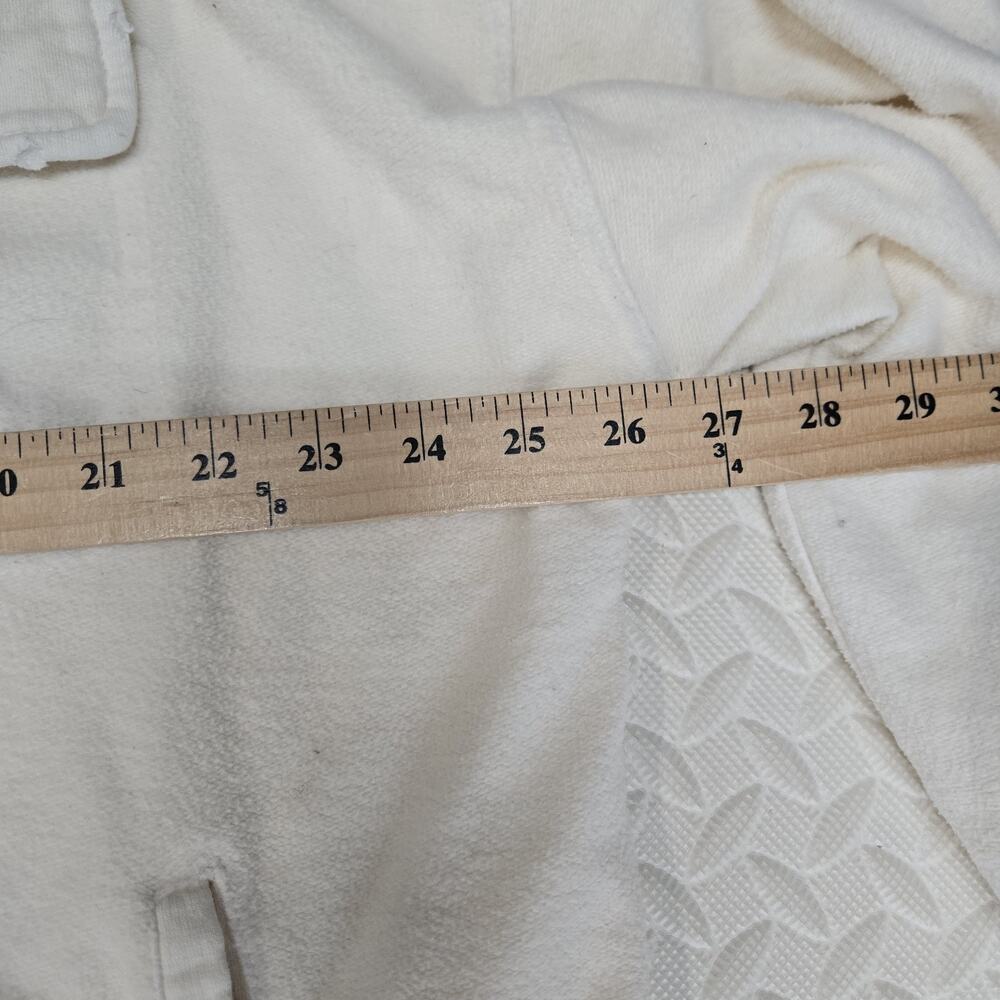 Free People‎ Ruby Jacket Womens Medium Ivory Flannel Oversized Grunge Bohemian - Picture 11 of 14